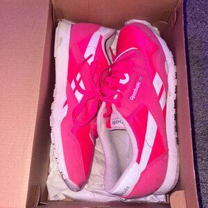 Reebok pink sneakers